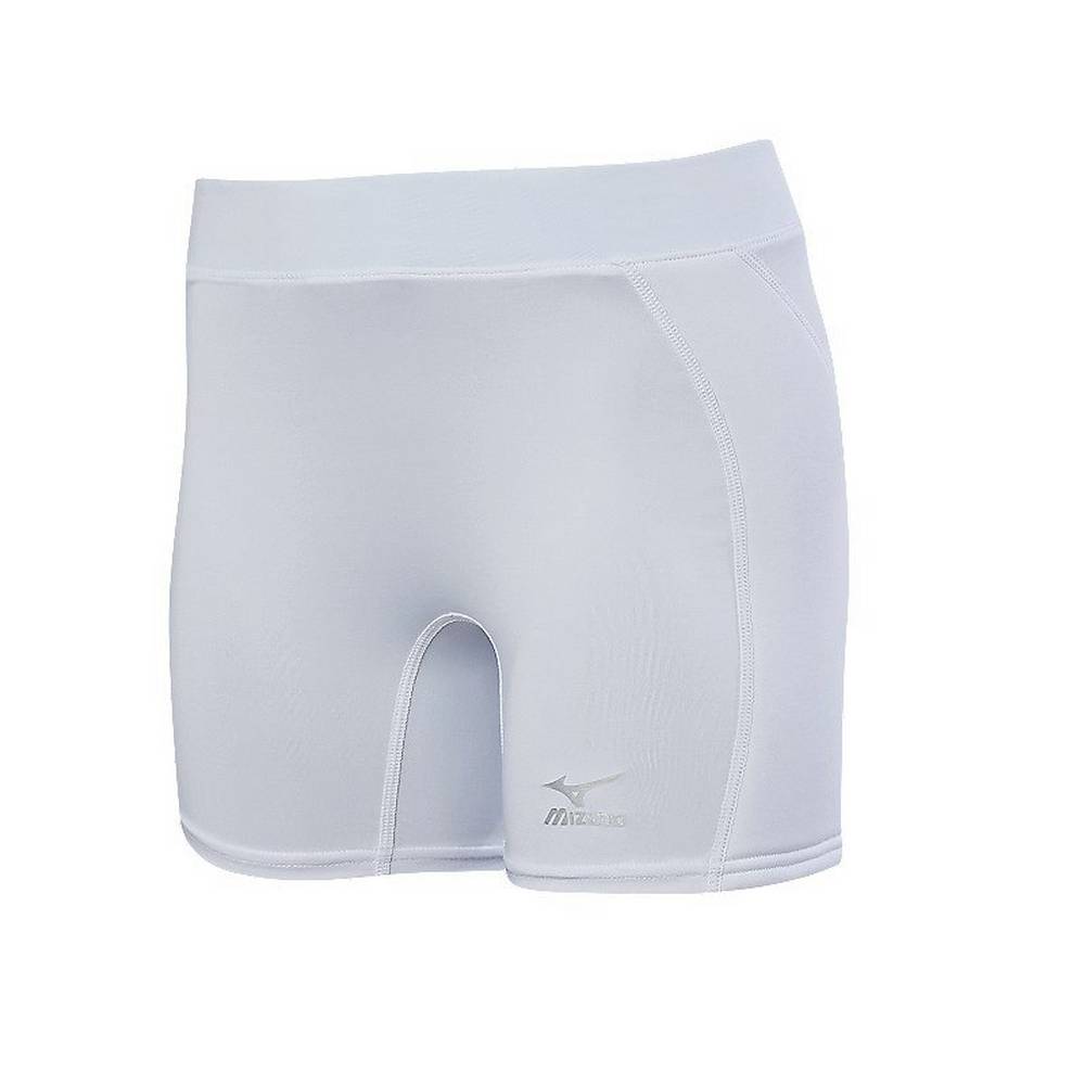 Womens Mizuno Low Rise Padded Sliding Shorts White Philippines (DXOGCP327)